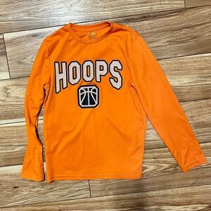 Tek Gear Orange Kids Long Sleeve Hoops Tee